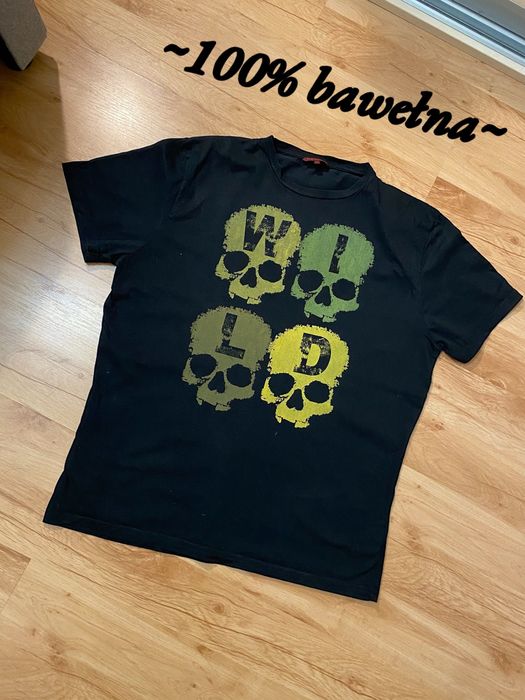 Koszulka tshirt Review wild czaszki metal rock roz. L