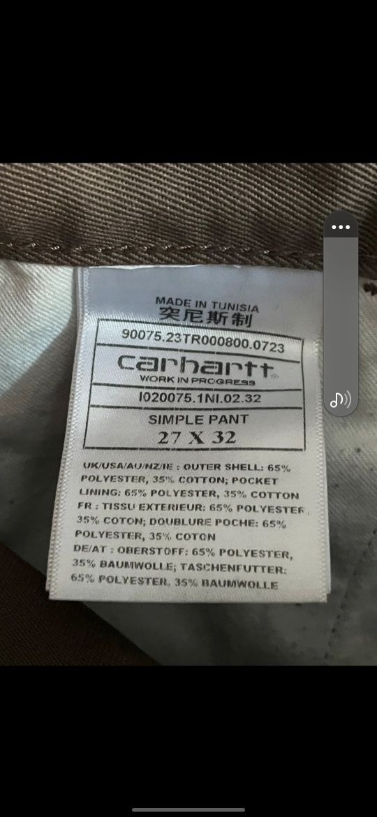calças carhartt, usadas uma vez.