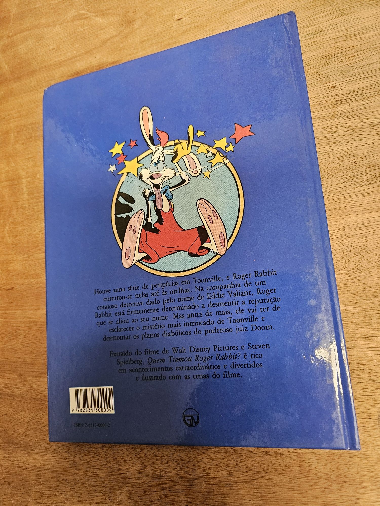 Lvro do filme "Quem tramou Roger Rabbit" vintage para desocupar