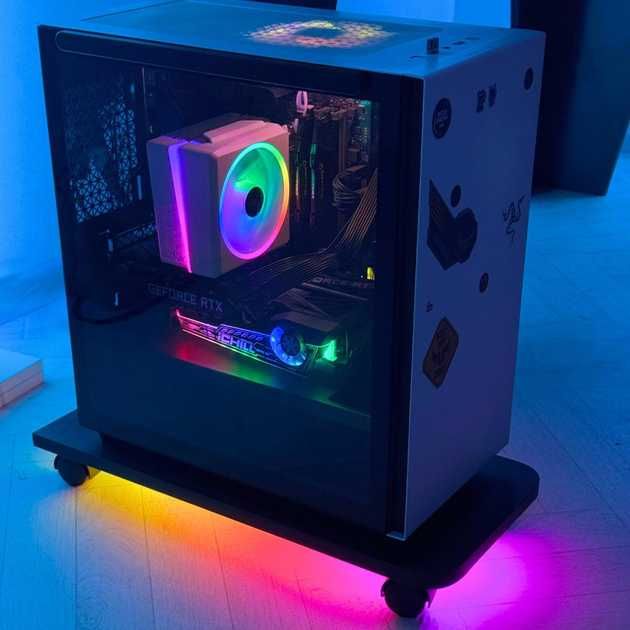 Підставка з підсвіткою RGB для системного блоку Чорна.