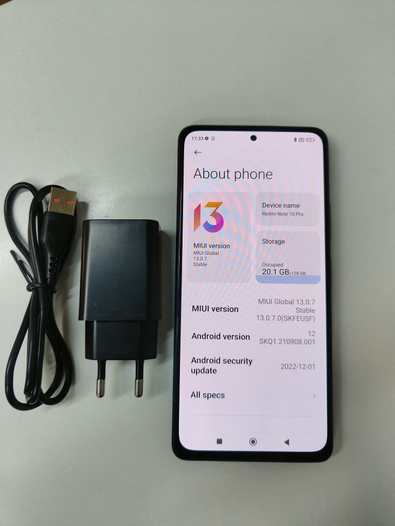 XIAOMI Redmi Note 10 Pro (6.67'' - 8 GB - 128 GB - Cinzento) praticame