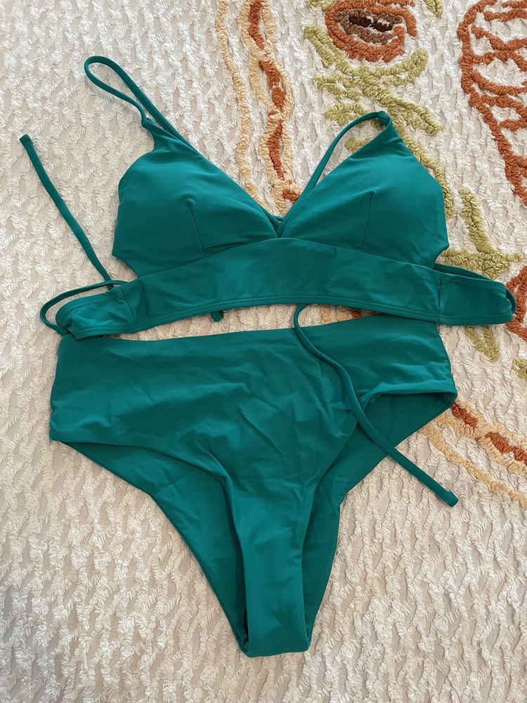 Bikini Verde cintura subida