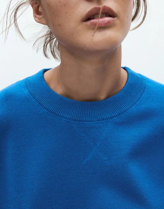 Світшот Zara светр синій коричневий