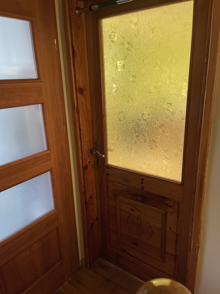 Drzwi drewniane 2 szt i regulowane tez do 130 otwór