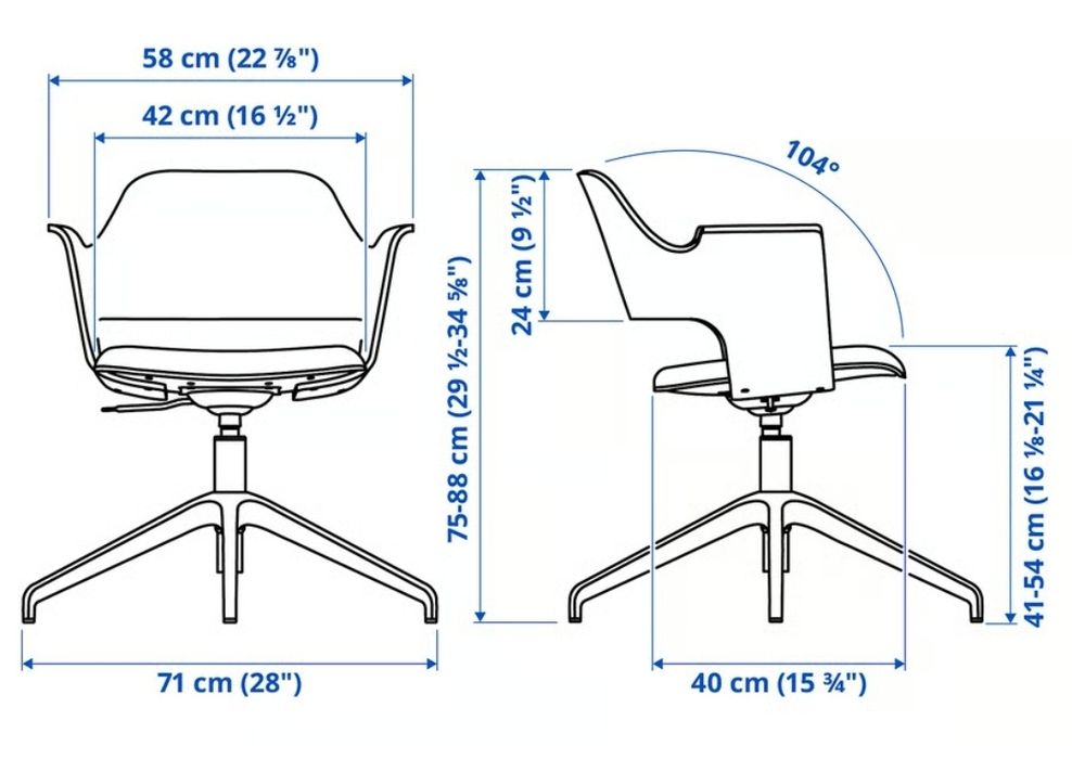 Krzesło konferencyjne Ikea Fjällberget