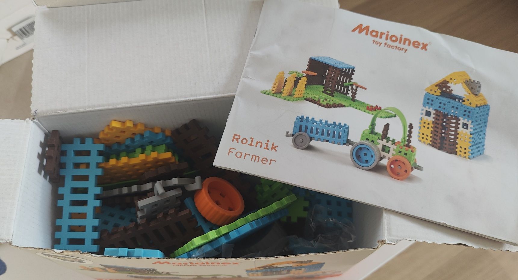 Marioinex klocki wafelki mini Klocki Mini Waffle FARMER / ROLNIK 185 e