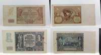 ZESTAW banknot 1, 2, 5 10 20, 50, 100 zł 1940 do 1941 r. różny stan