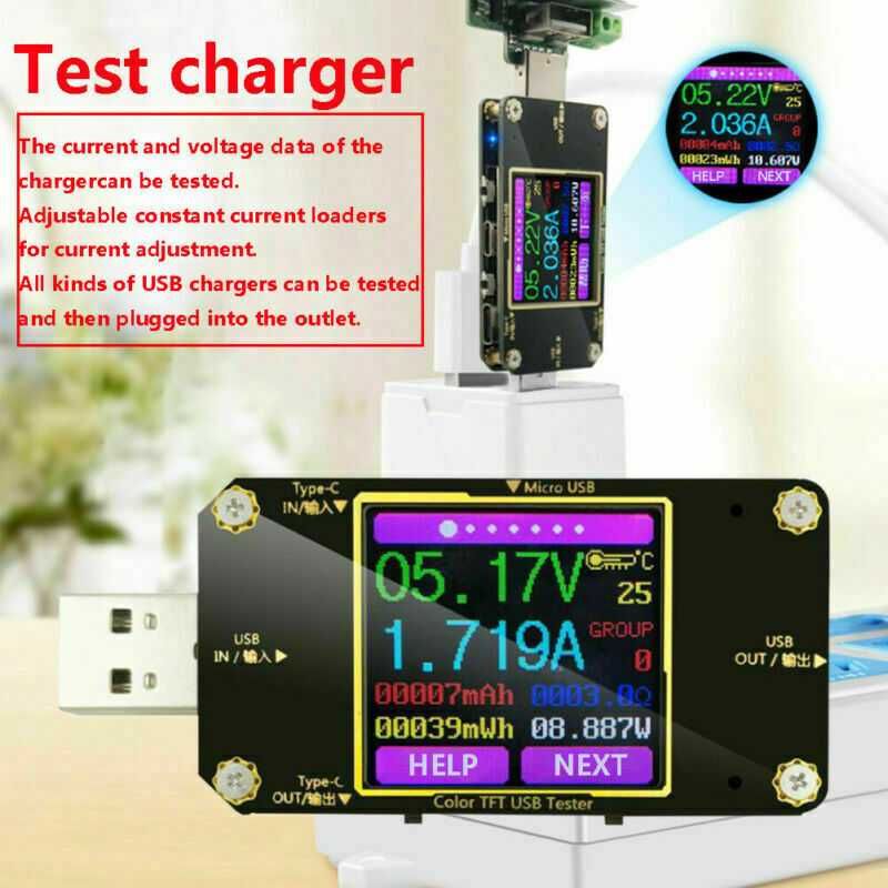 USB Тестер Измеритель мощности A3 Power Meter Tester Type-C