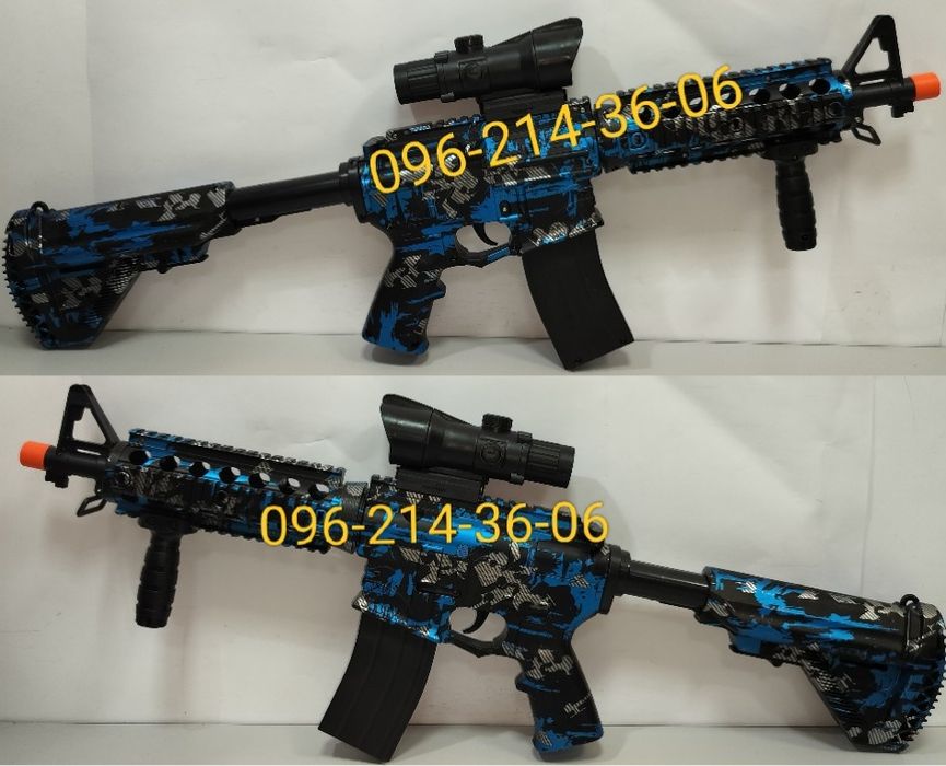 Мощный детский автомат на орбизах M416 на аккумуляторе