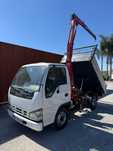 Carrinha Isuzu tribasculante com grua