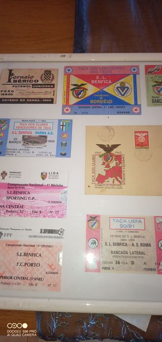 Coleção de bilhetes SLB