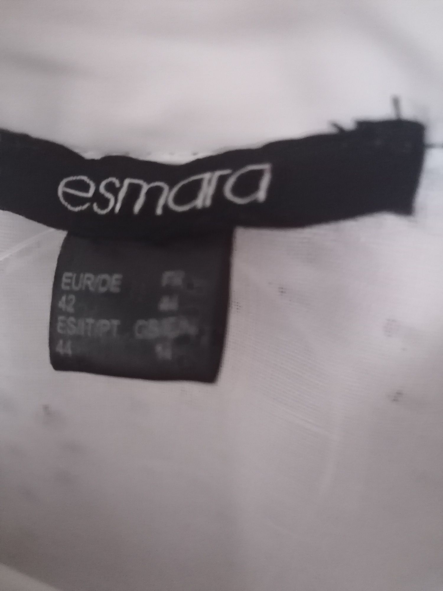 Letnia biała sukienka haft Esmara róż. 42