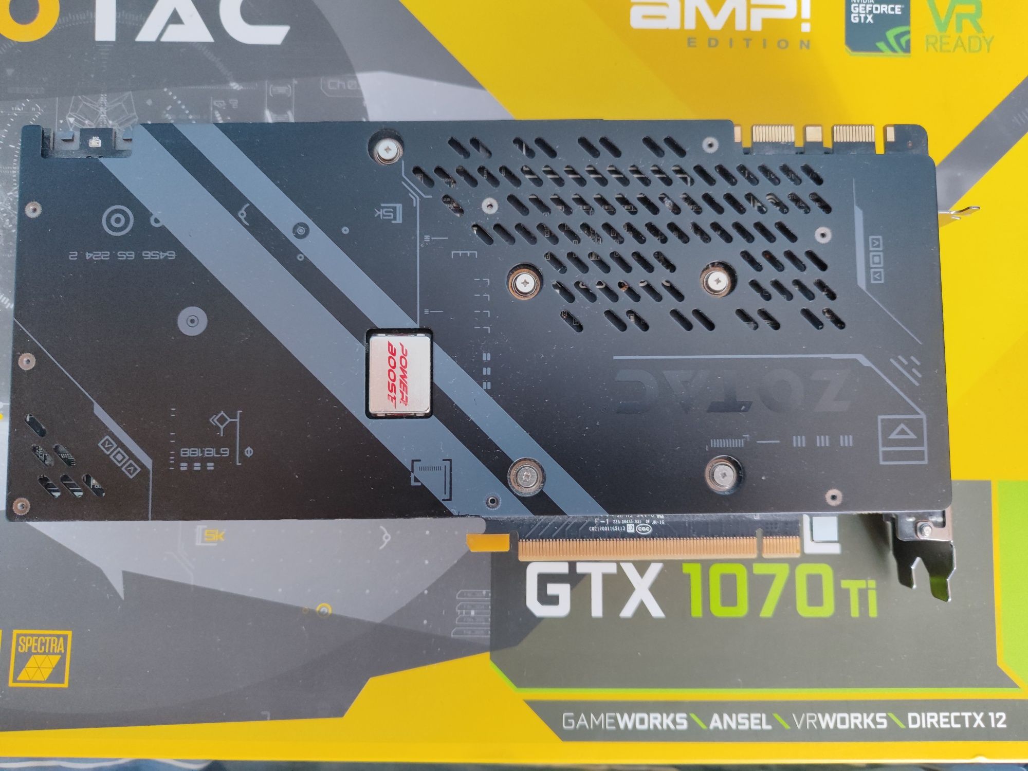 Karta graficzna ZOTAC GeForce GTX 1070 Ti AMP! Edition – 8GB GDDR5