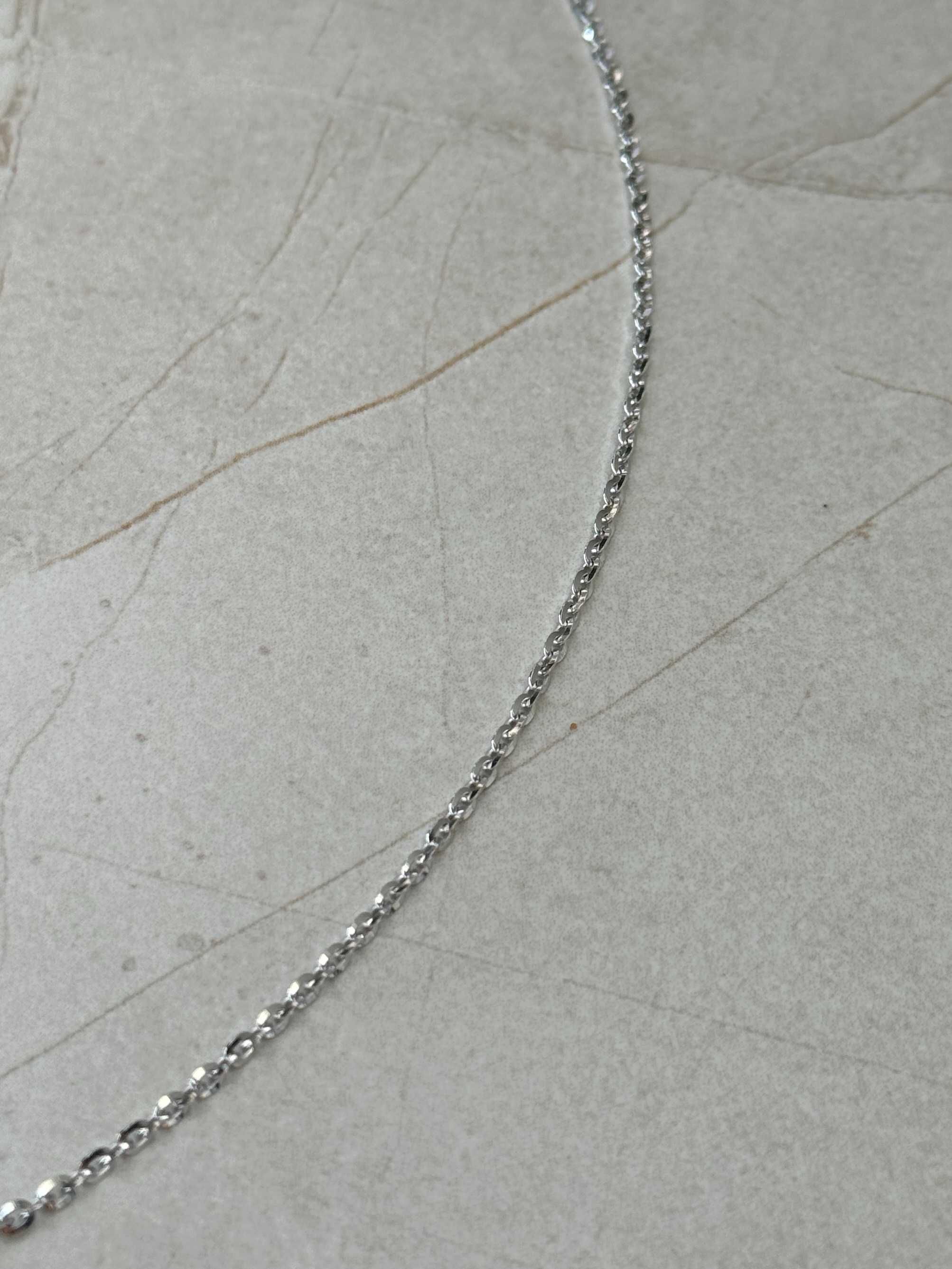 Srebrny łańcuszek Ankier 55 cm pr.925 Piękny