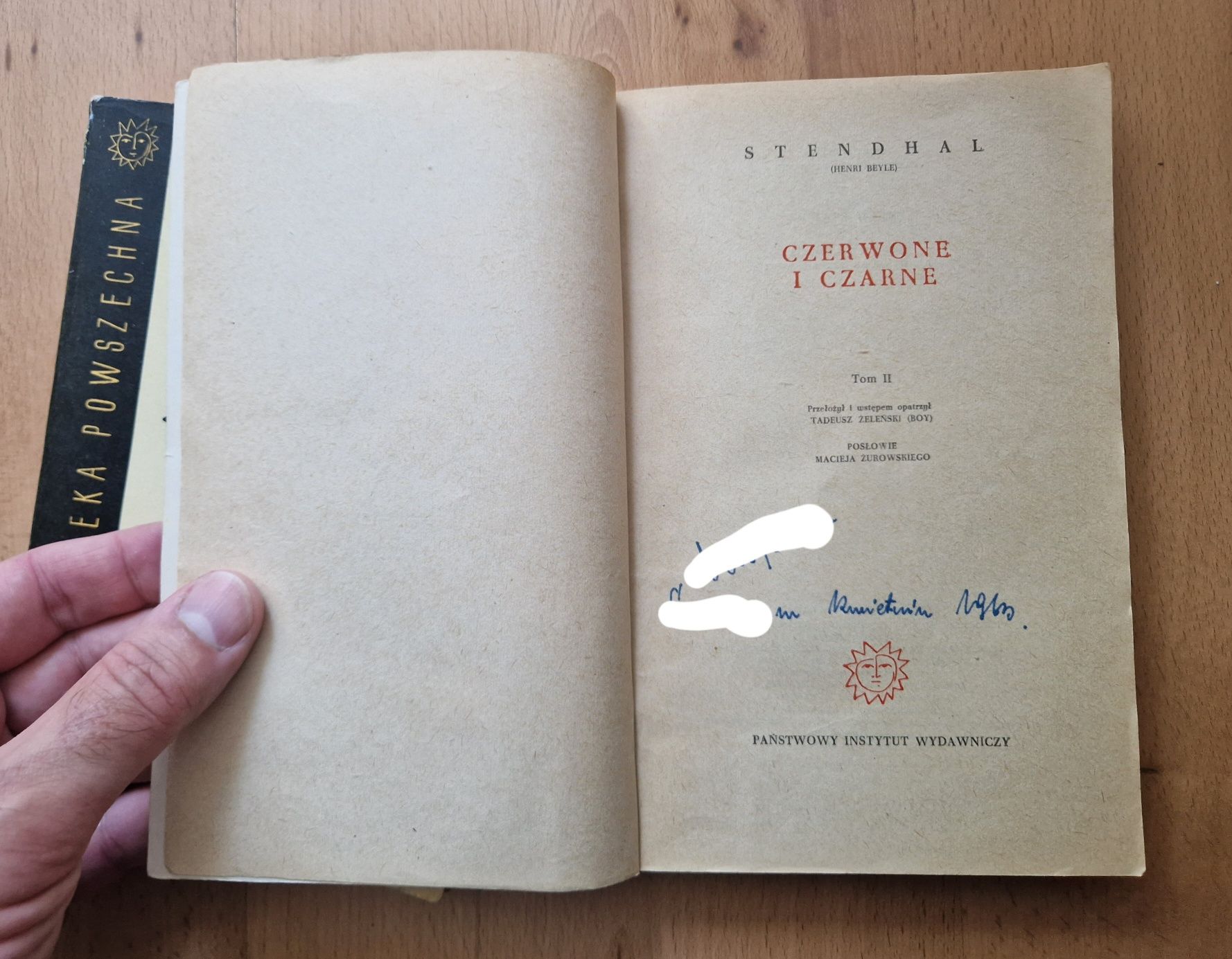 Czerwone i czarne - Stendhal 1963 seria BIBLIOTEKA POWSZECHNA