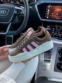 Женские кроссовки Adidas Campus x Bad Bunny Brown Pink 36-41 кросівки