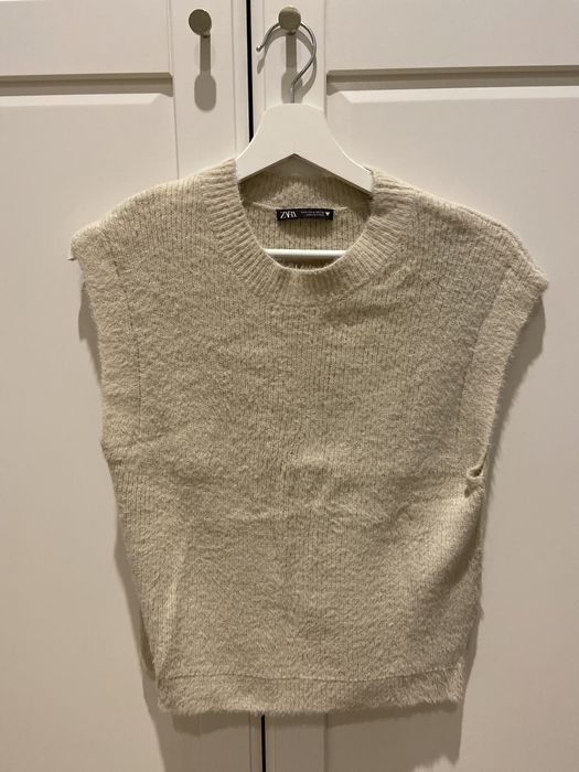 Bezrękawnik Sweter bez rękawów ZARA