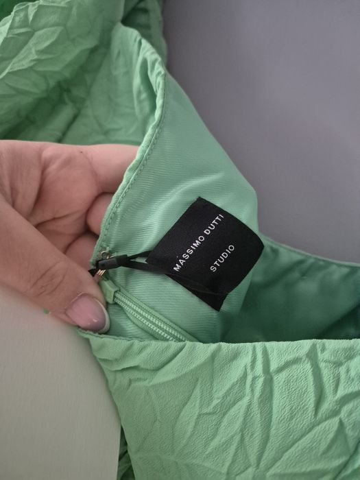 Śliczna krótka sukienka koktajlowa letnia Massimo Dutti Studio s/36 no