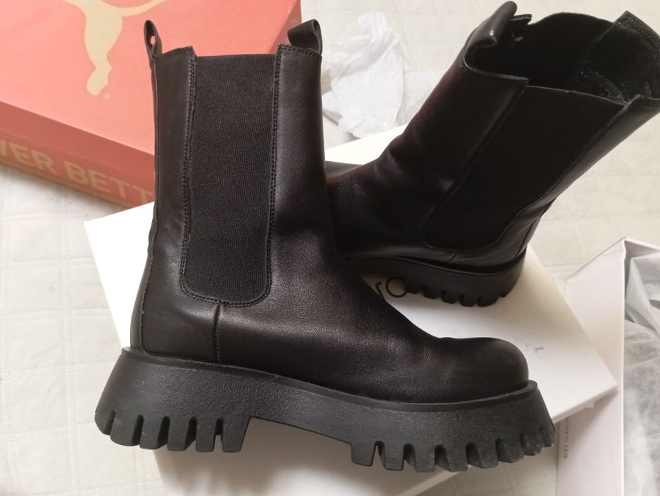 Челсі Estro шкіряні 38 розмір, на тонкій шерсті, чудовий стан