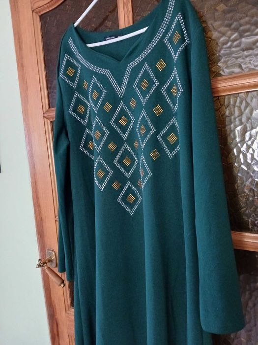 Suknia zdobiona maxi rozm XL