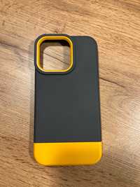 Etui iPhone 13 Pro Elago Glide szaro-żółte, bdb stan