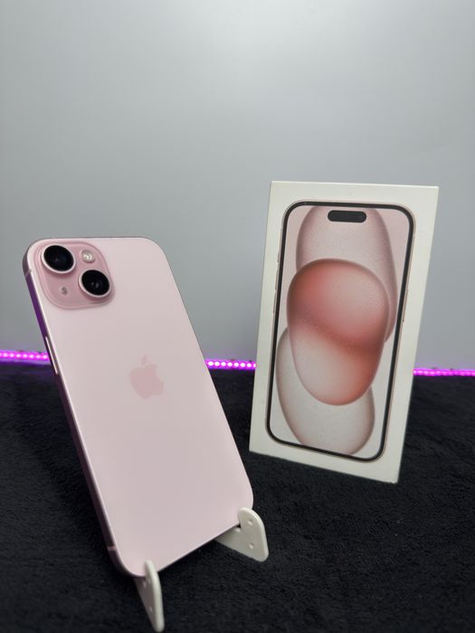 iPhone 15|Pink|100%|Super Stan|Pełen Zestaw