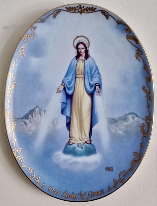 *BRADEX PEŁNY ZESTAW x12 MARIA MATKA BOŻA Kolekcjonerski Talerz obraz