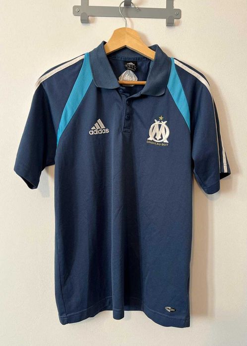 2004/2005 Olympique Marseille Adidas Polo Shirt Vintage Jersey - Small