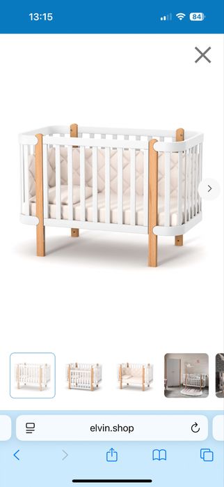 Дитяче ліжечко Монако Верес