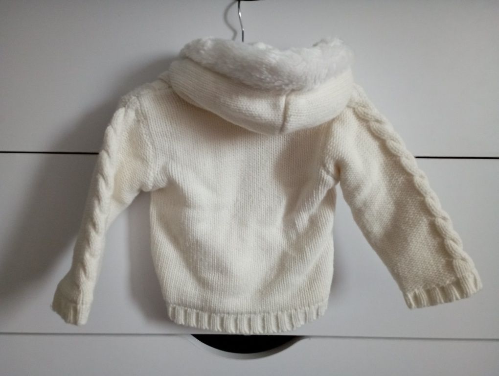 Rozpinany, ciepły sweter - r. 86 - george
