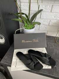 Skorzane klapki Massimo Dutti 37