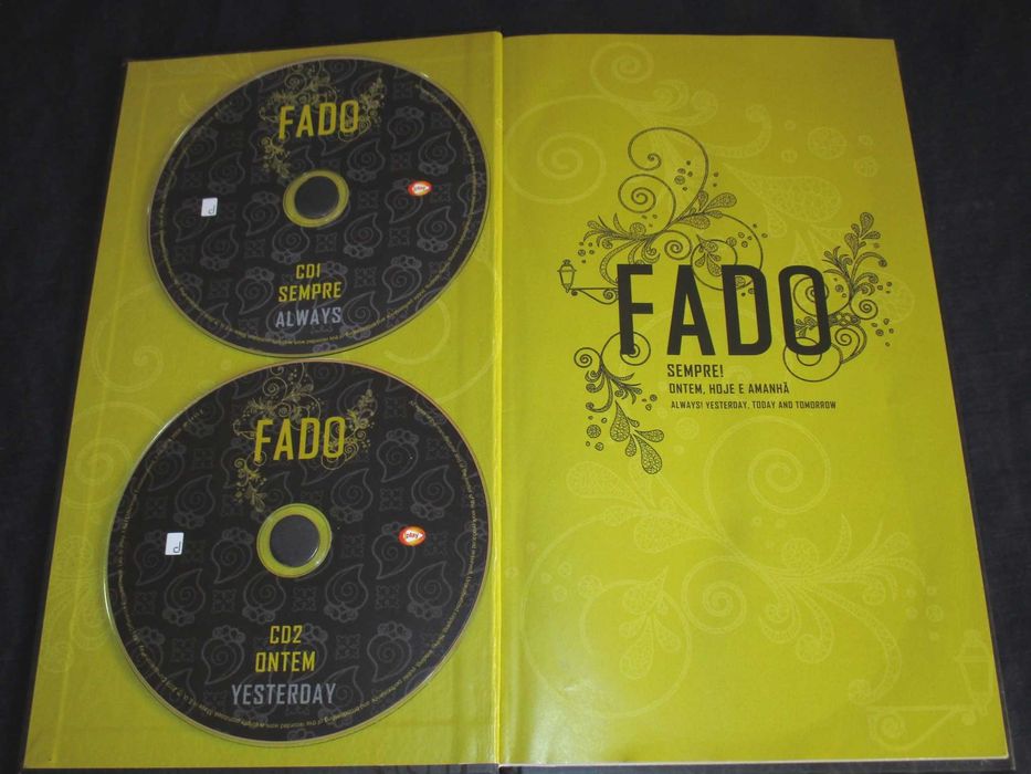 Livro Fado Sempre Ontem Hoje e Amanhã 4CD