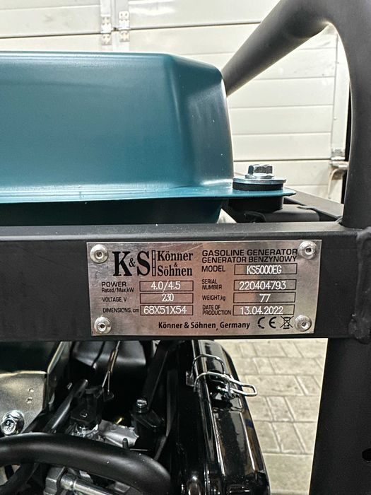 Продам новий генератор Könner & Söhnen KS 5000E G Dual Fuel, 4/4,5 кВт