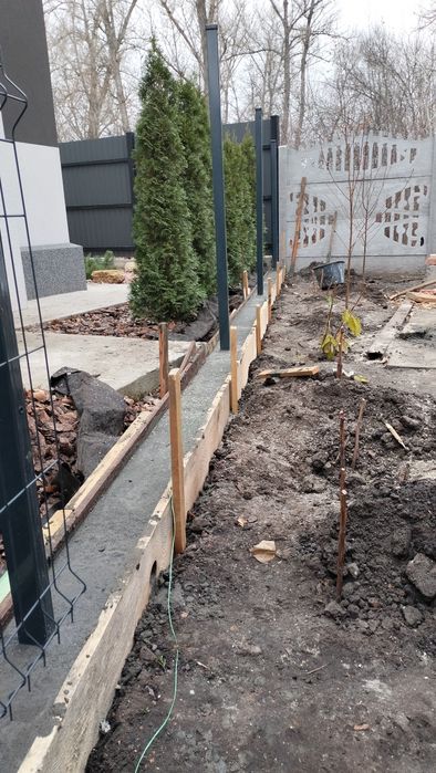 Забор из профнастила 3Д установка ворота калитки навесы