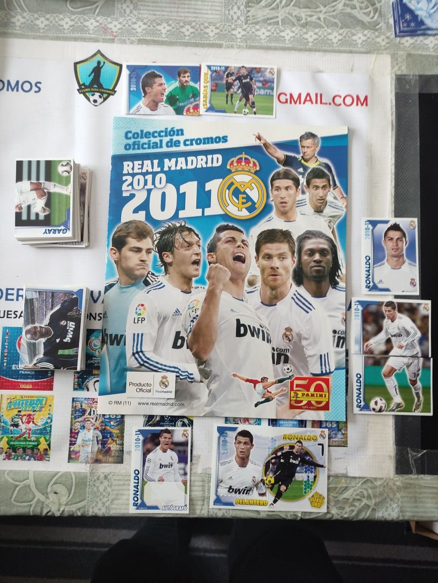 Coleção completa por colar Real Madrid 2010/2011 panini