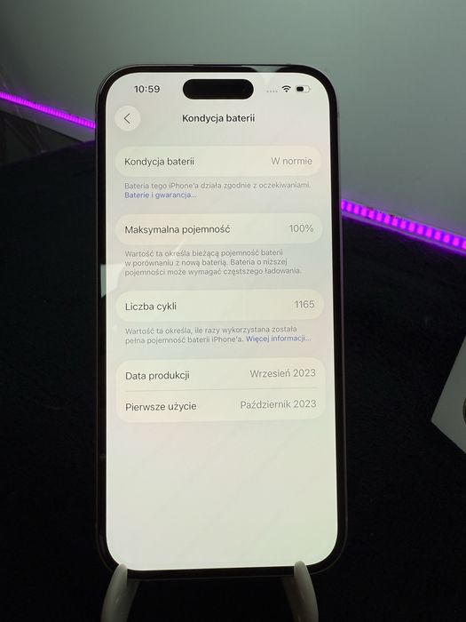 iPhone 15|Pink|100%|Super Stan|Pełen Zestaw