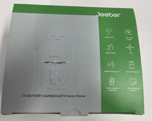 JEEBER Kamera monitoringowa 2K zewnętrzna 30m