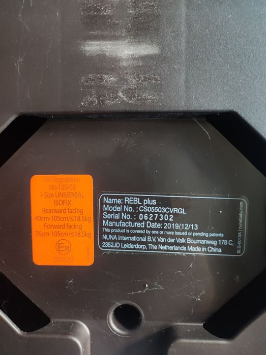 Fotelik samochodowy obrotowy 360° Nuna Rebl plus