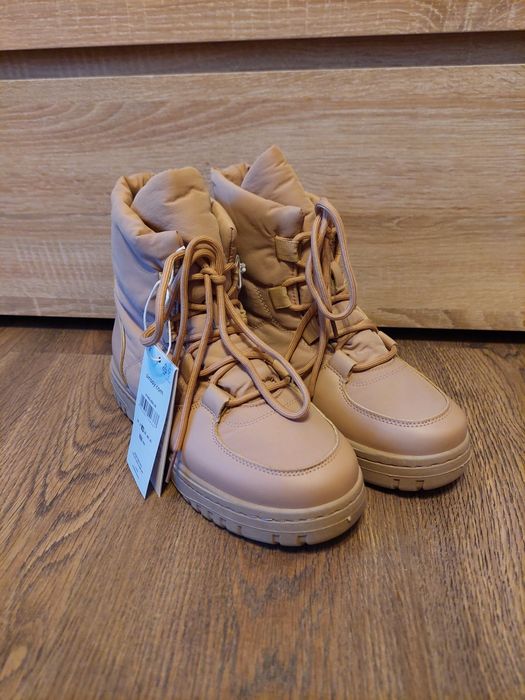 Черевики зимові жіночі бежеві, розмір 38