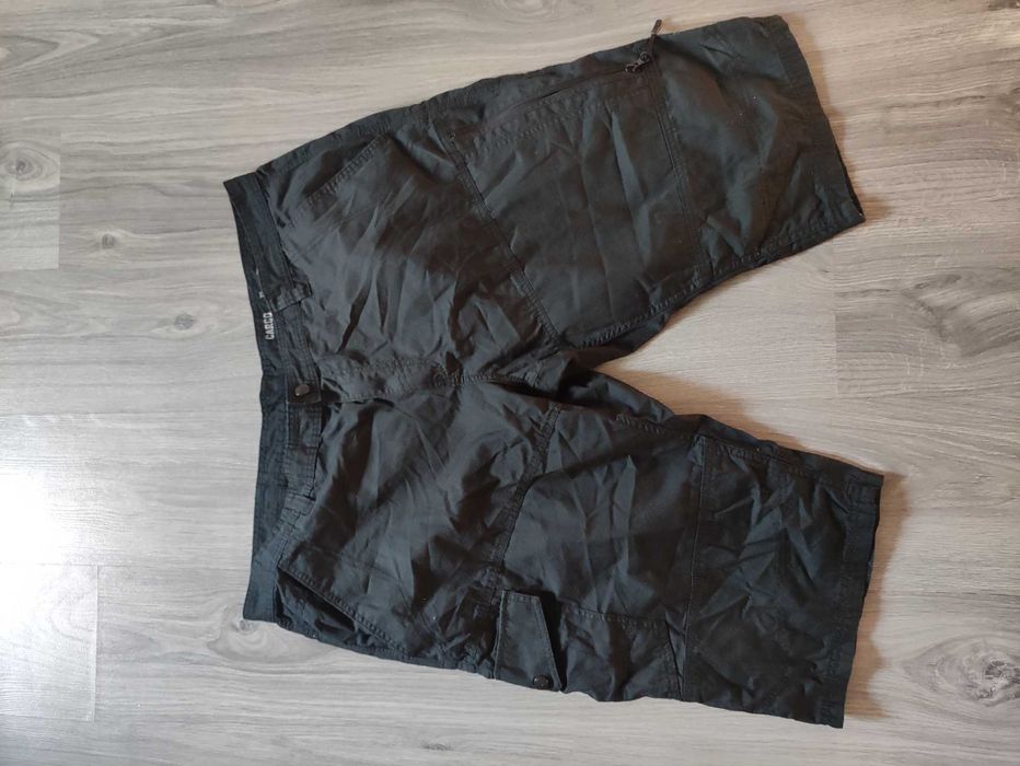 Чоловічі літні чорні шорти карго