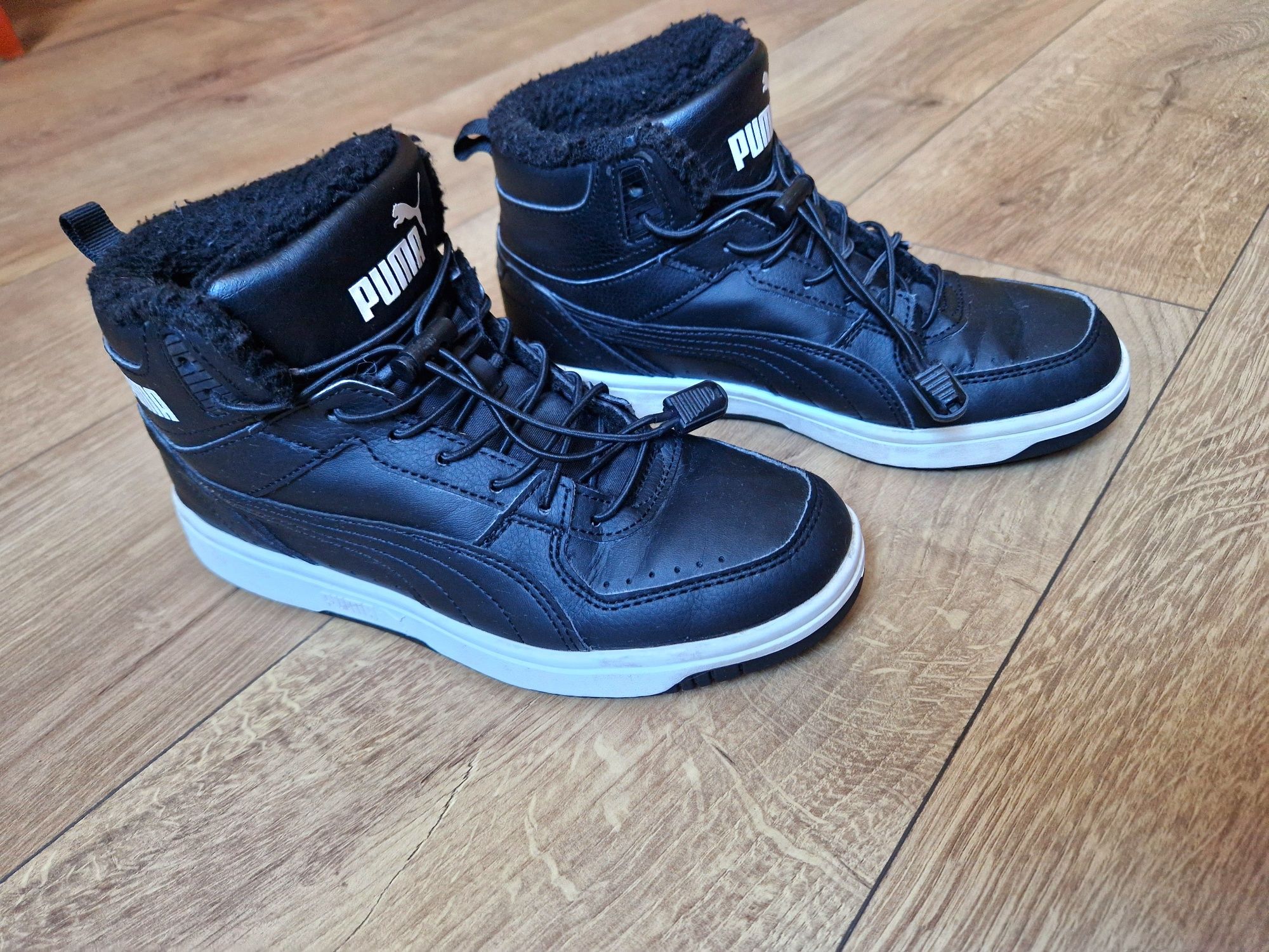 Buty puma roz. 36 wysokie za kostkę czarne