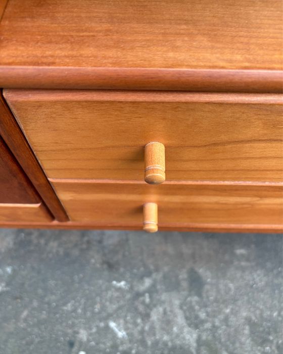 Skandynawska komoda niska sideboard rtv drewno vintage