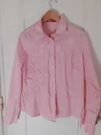 blusa manga comprida - marca semáforo - cor rosa - com trabalhados