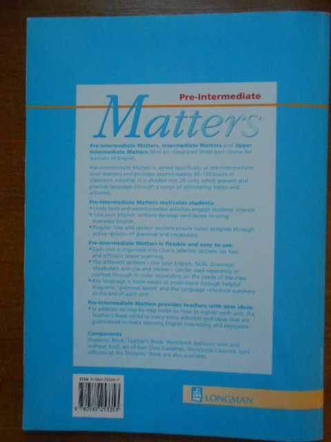 Matters. Pre-Intermediate. Students' Book +Workbook with key