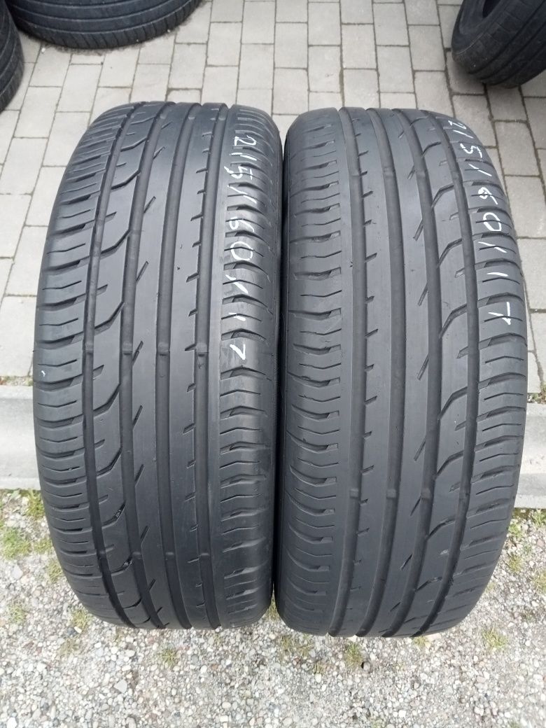 2x Opony Używane Letnie 215/60R17 Continental