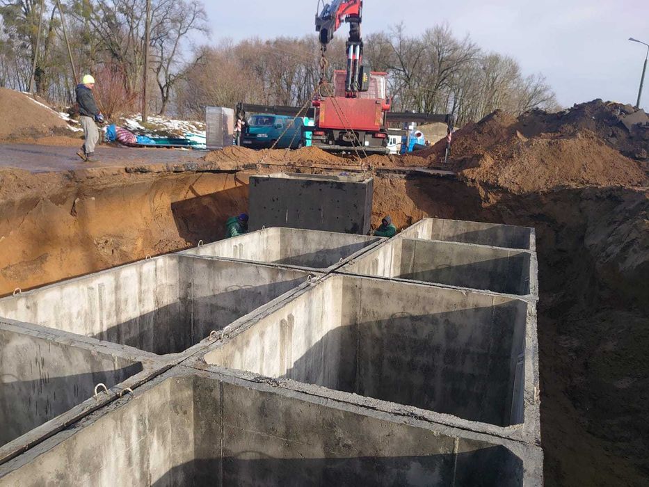 szamba betonowe kanały samochodowe, gnojowice