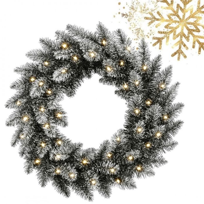 Girlanda Wieniec Ozdobny Na Drzwi 50Cm Z Lampkami 50 Led Wsn30