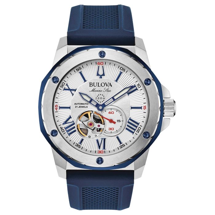 Zegarek męski automatyczny Bulova Marine Star 98A225 jak nowy!
