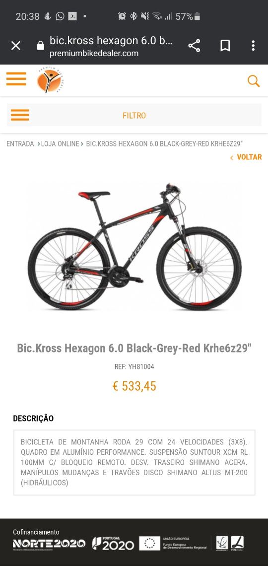 Bicicleta Kross Hexagon 6.0