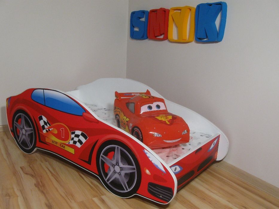 Łóżko dziecięce materac 140x70 AUTO SEDAN NEW CAR Samochód